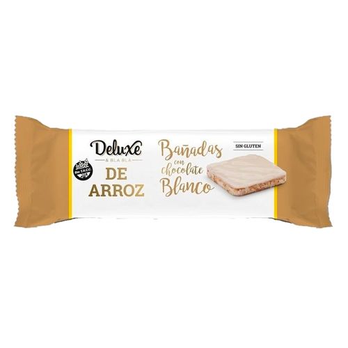 Galletas de arroz DELUXE bañadas chocolate blanco 115 g