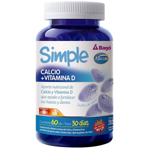 Suplemento SIMPLE CALCIO 60 un.