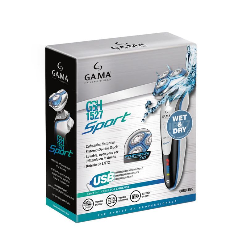 Afeitadora-GA.MA-Sport-Mod.-GSH1527-cabezales-flotantes