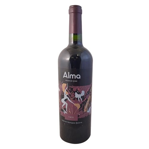 Vino Tinto Cabernet Sauvignon ALMA PREMIUM WINE 750 ml