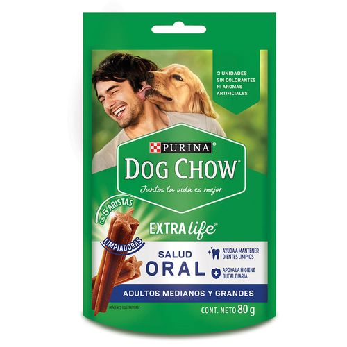 DOG CHOW Salud oral 80 g 3 unidades