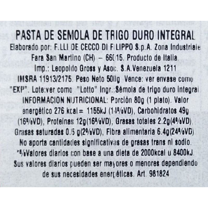 Fideos-DE-CECCO-Penne-Rigate-Integrali-500-g