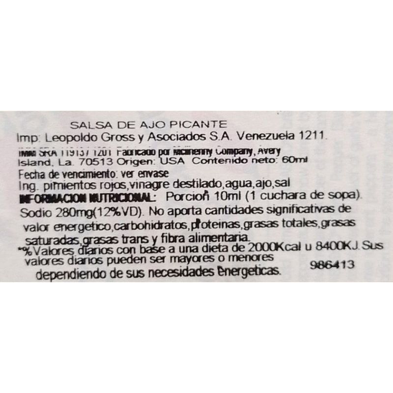 Salsa-garlic-pepper-TABASCO-60-ml