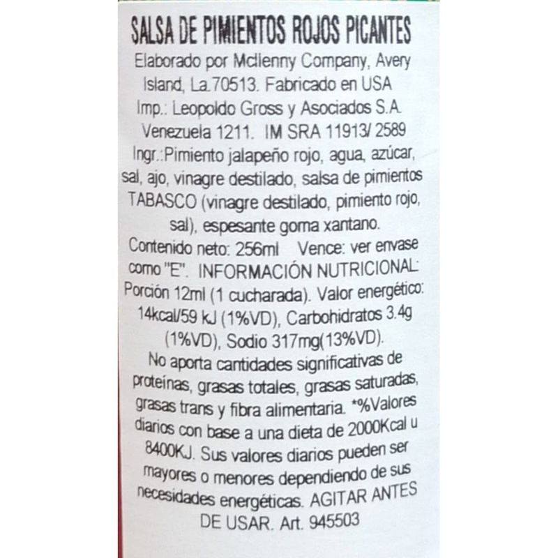 Salsa-Sriracha-TABASCO-256-ml
