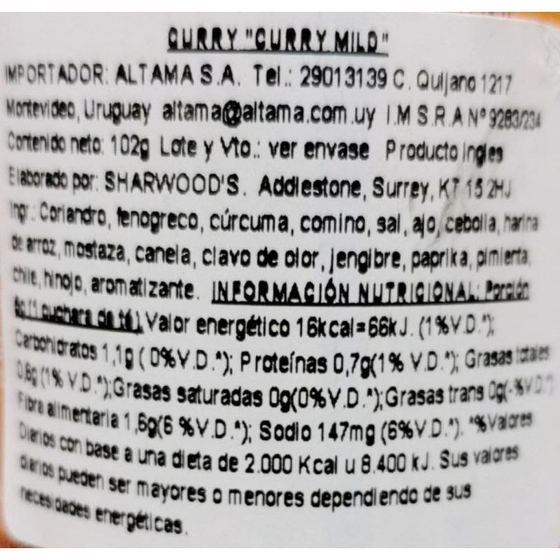 Curry-medium-SHARWOOD-S-103-g