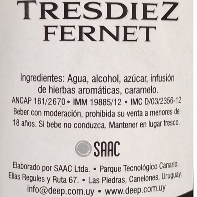 Fernet-TRESDIEZ-750-ml