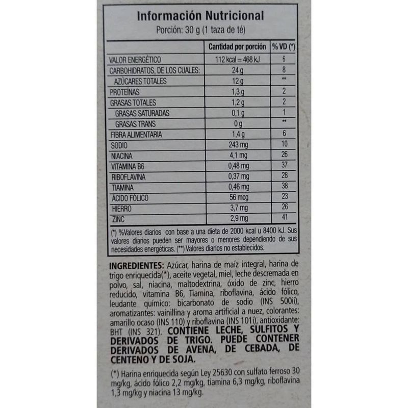 Cereal HONEY Graham Quaker 200 g Géant