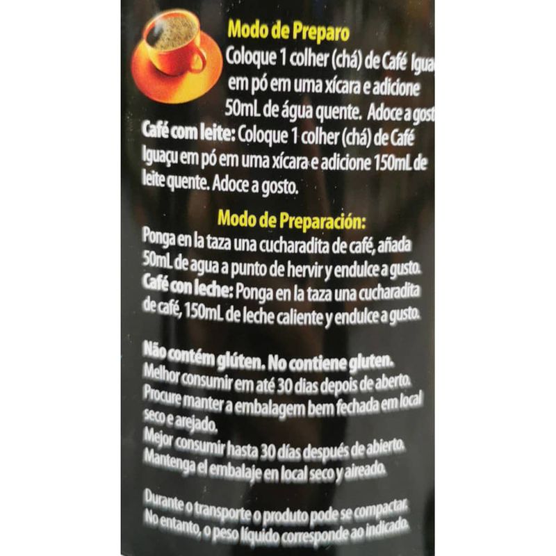 Cafe-IGUACU-extra-fuerte-200-g---sachet-50-g