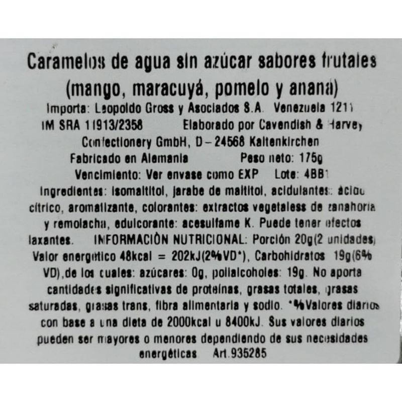 Caramelos-CAVENDISH-light-frutos-tropicales-175-g