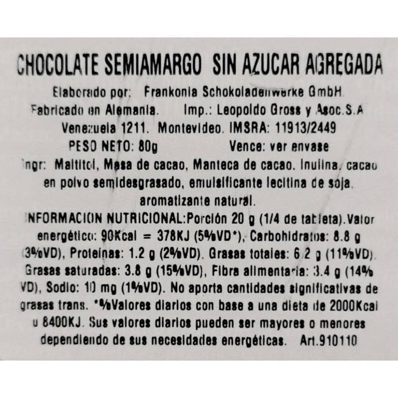 Chocolate-sin-azucar-FRANKONIA-semi-amargo-80-g