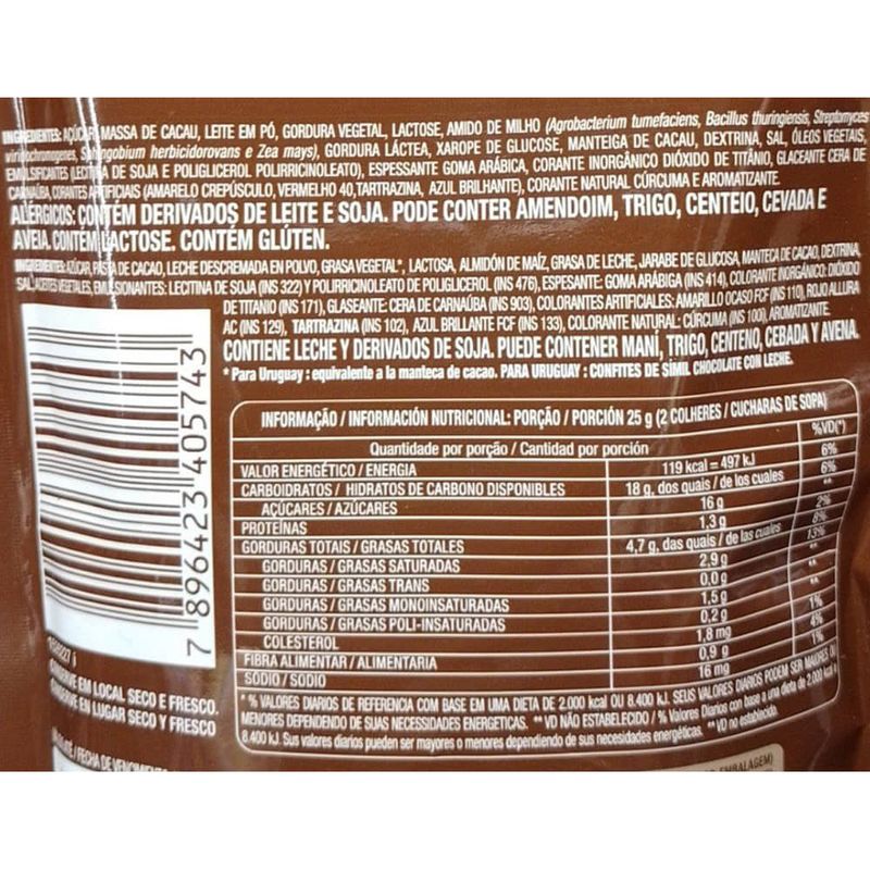 Confites-chocolate-M-M-Plain-148-g