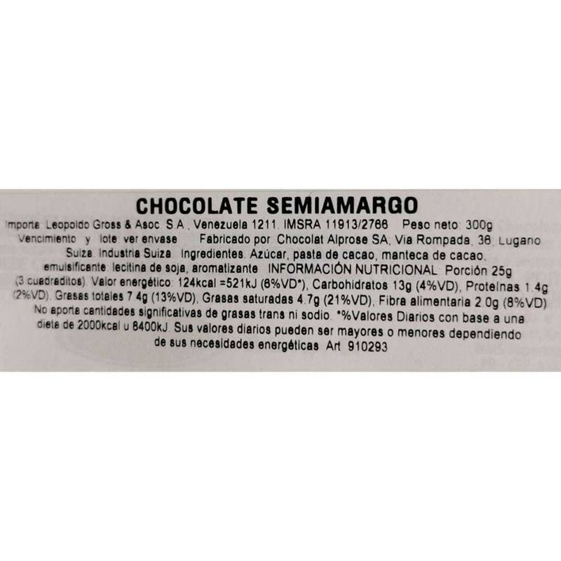 Chocolate-SWISS-amargo-300-g