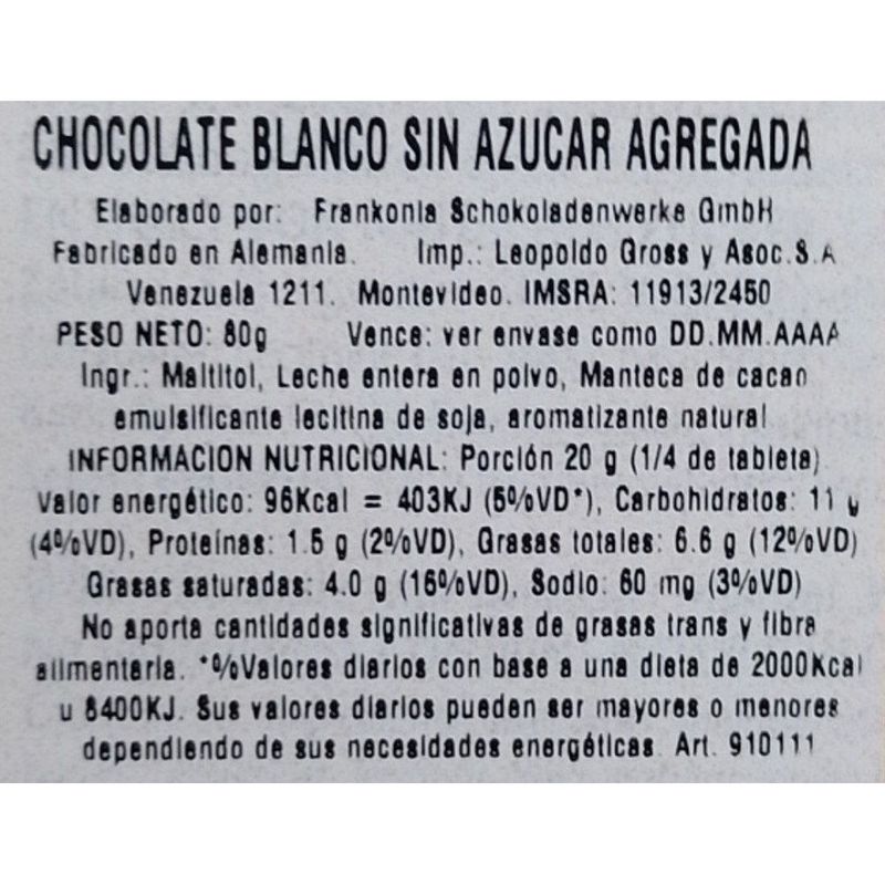 Chocolate-sin-azucar-FRANKONIA-blanco-80-g