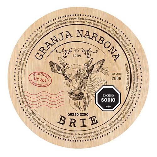 Queso camembert granja NARBONA 200 g