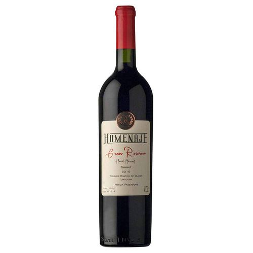 Vino Tinto Tannat Gran Reserva Homenaje 750 ml