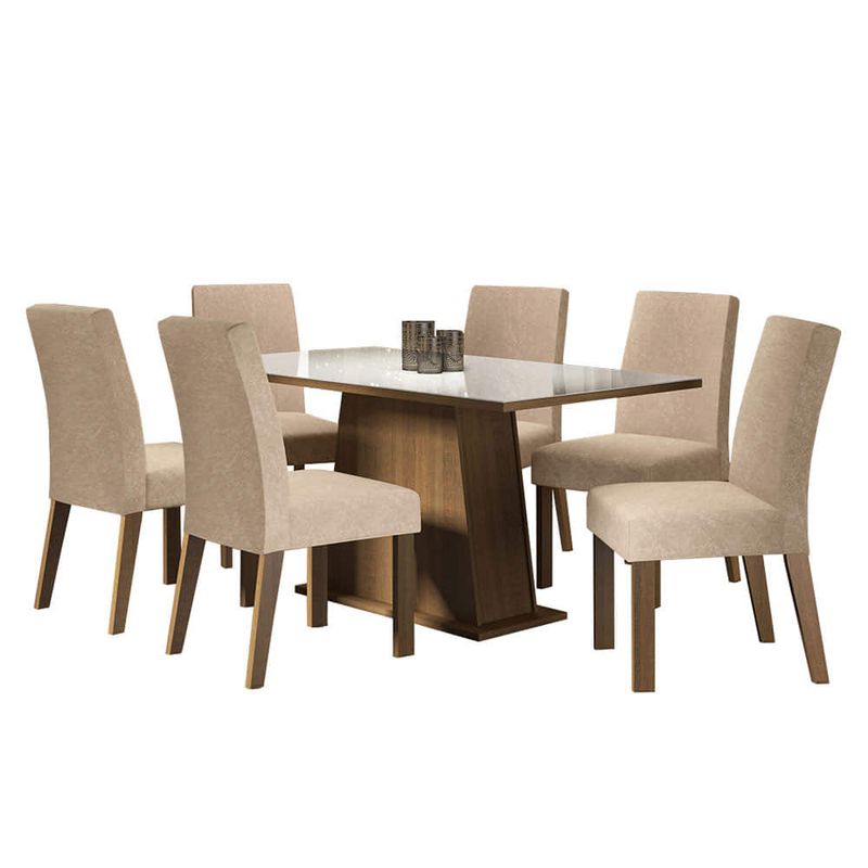 Juego-de-comedor-6-sillas-blanco-rustico