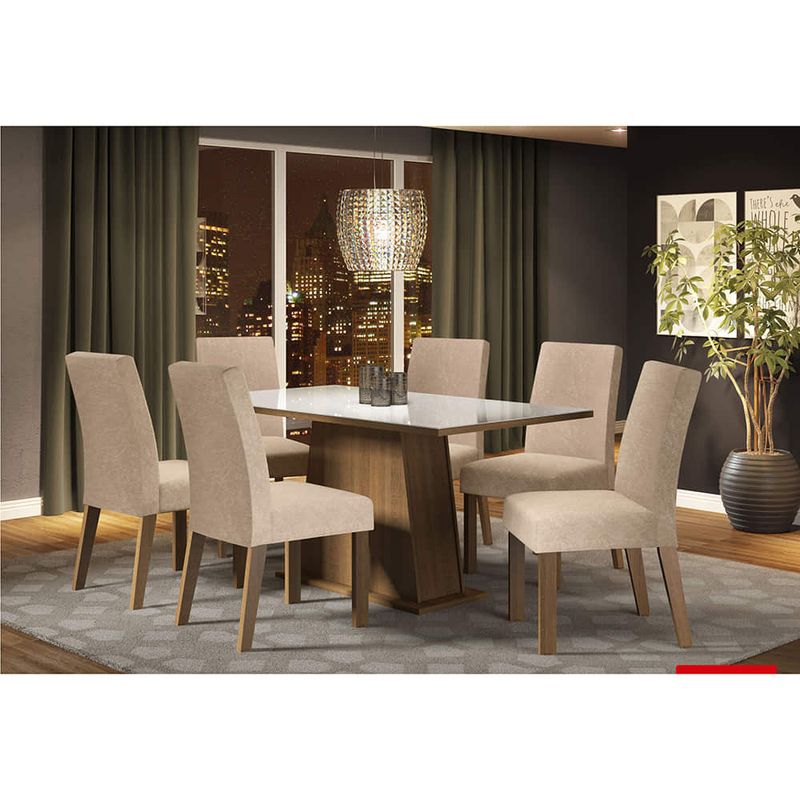 Juego-de-comedor-6-sillas-blanco-rustico