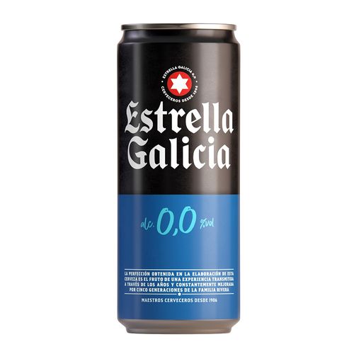 Cerveza ESTRELLA GALICIA 0,0% 330 ml