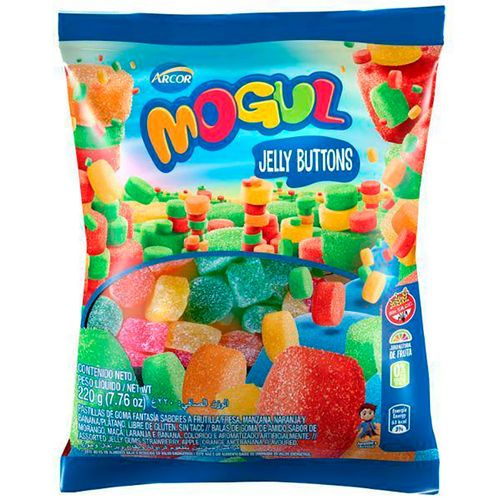 Gomas ARCOR Mogul jelly buttons 220 g
