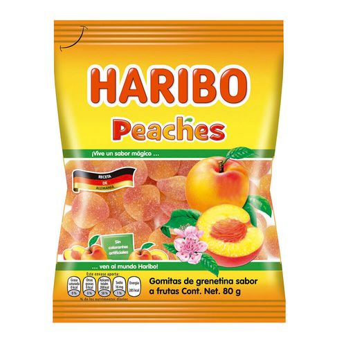Goma gelatina HARIBO peaches 80 g