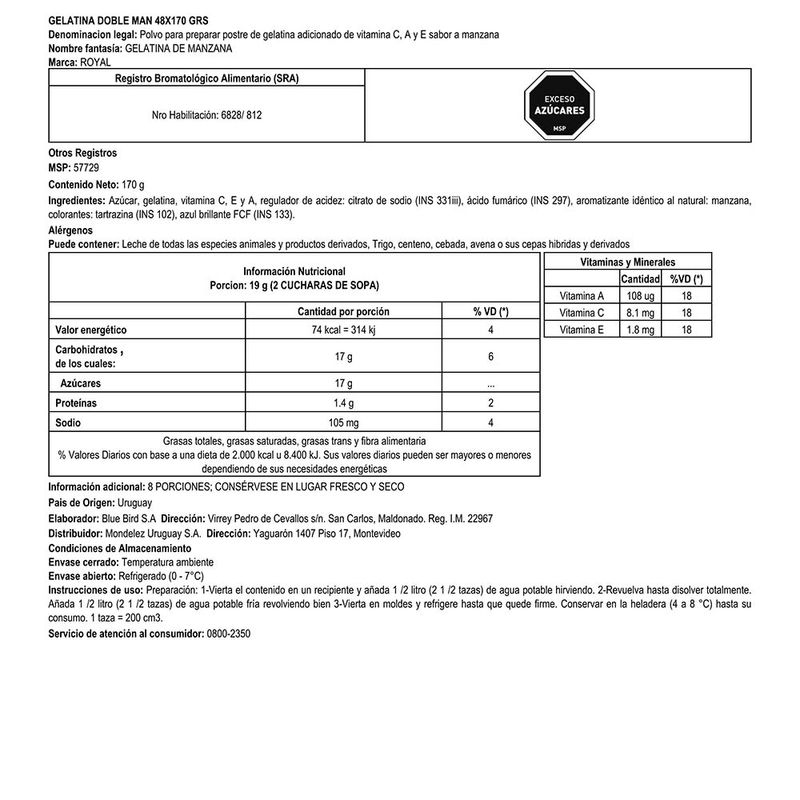 Gelatina-Manzana-verde-ROYAL-8-porciones-cj.-170-g