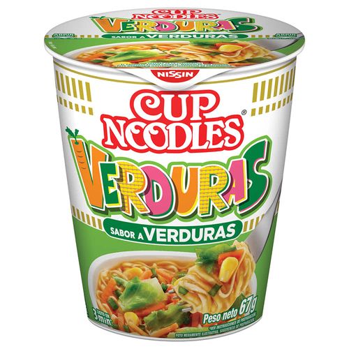 Sopa NISSIN en vaso sabor verdura 63 g