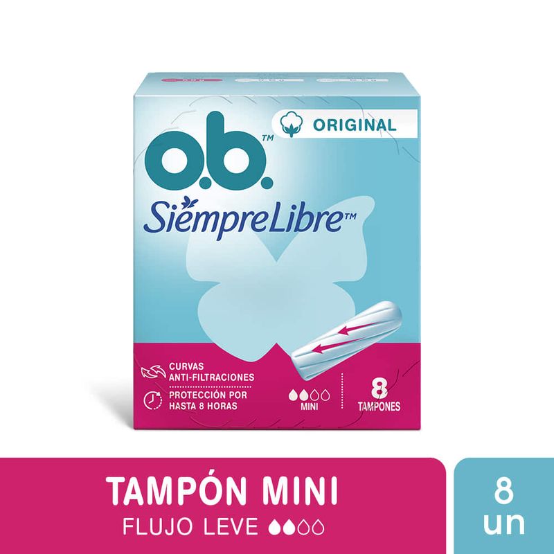 Tampones-O.B-mini-8-un