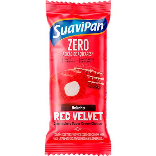 Mini budín SUAVIPAN Red Velvet sin azúcar 40 g