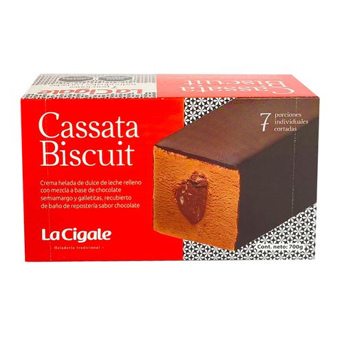 Helado biscuit 7 porciones LA CIGALE 700 g