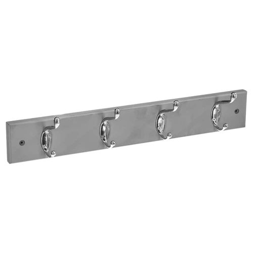 Perchero en madera 151555b 4 ganchos gris