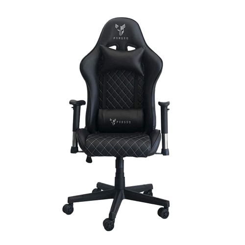 Silla gamer PERSEO negro/gris