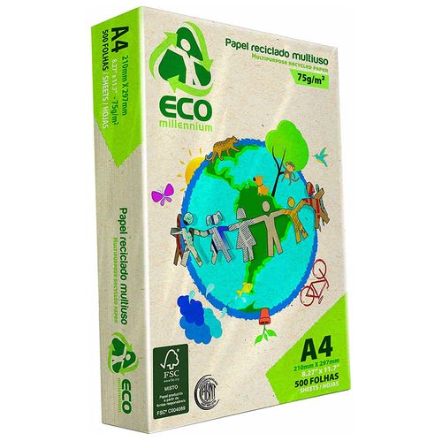 Papel ECO MILLENNIUM reciclado eco millennium A4 75g 500 hojas