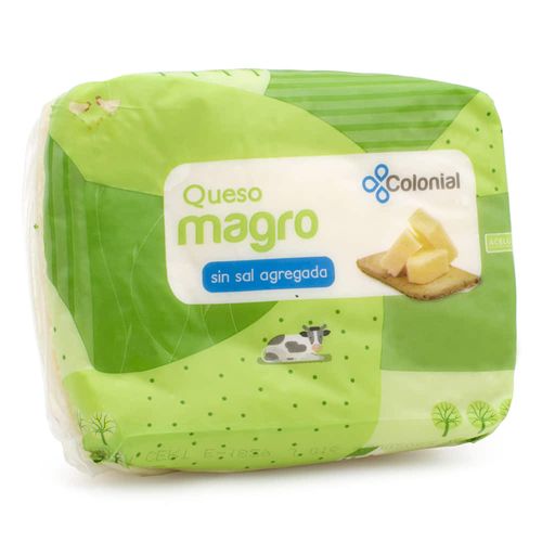 Queso magro COLONIAL sin sal fracción 500 g