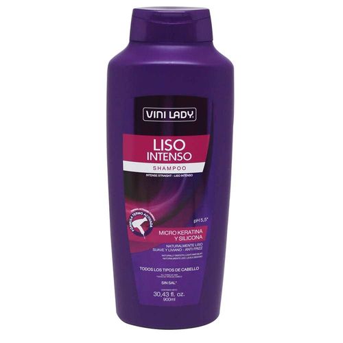 Shampoo VINI LADY liso intensivo
