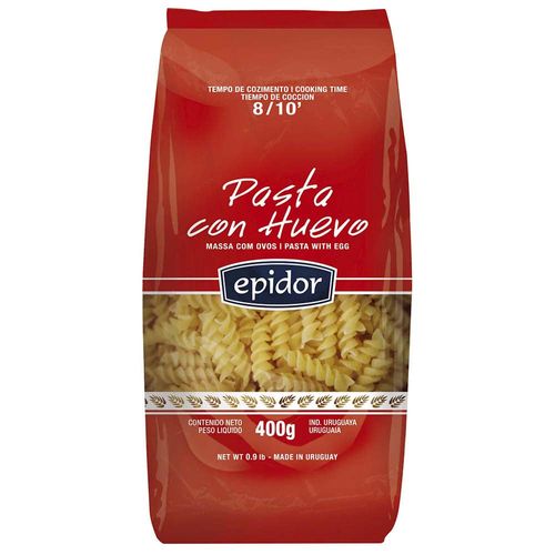 Fideos al huevo EPIDOR Tirabuzones 400 g