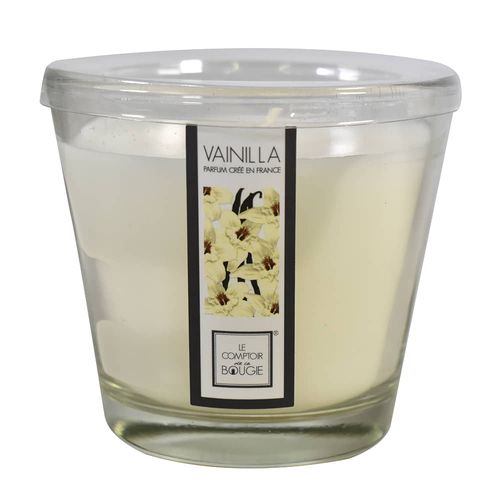 Vela aromática en vaso 500 g aroma vainilla