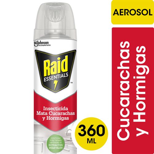 Mata cucarachas y hormigas RAID Essentials 360 ml