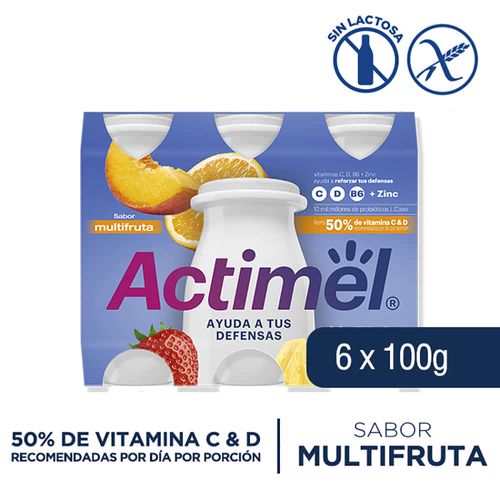 Actimel DANONE pack ahorro multifrutas 600 ml