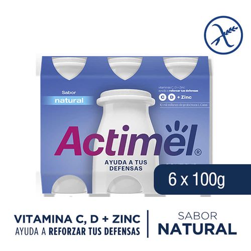 Actimel Danone pack ahorro natural 600 ml