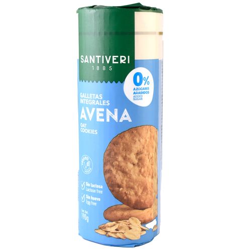 Galletitas SANTIVERI 0% azúcar avena 190 g