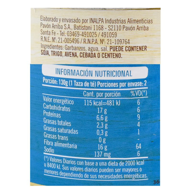 Garbanzos-INALPA-300-g