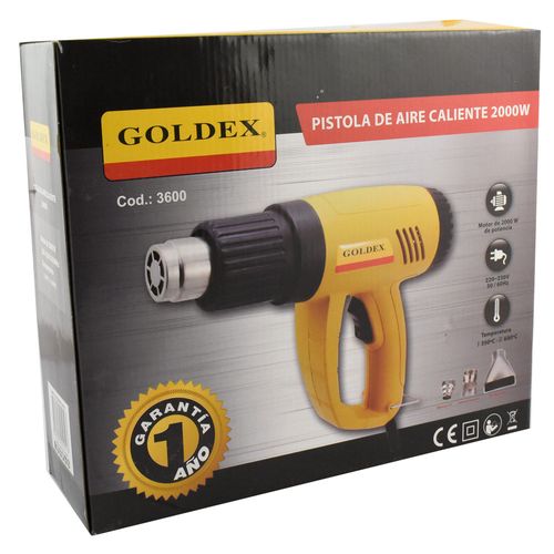 Pistola de calor GOLDEX 2000 w Mod.HAG2000C