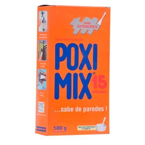 Mezcla adhesiva plástica POXIMIX exterior 500 g