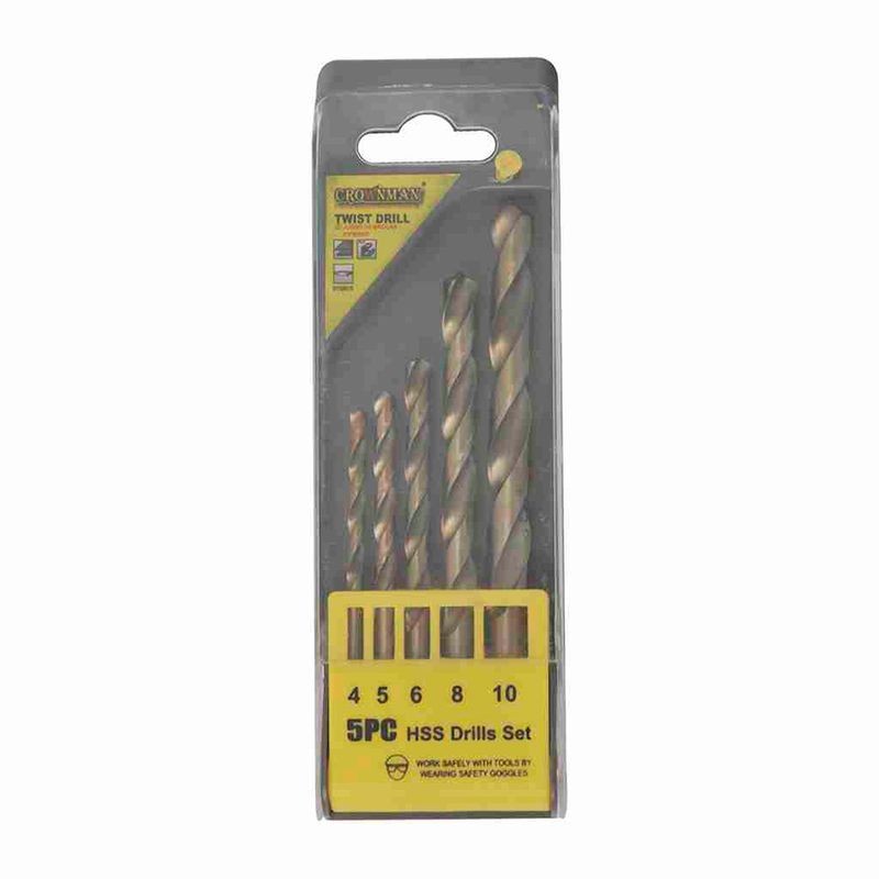 Kit-5-mechas-CROWNMAN-hss--4-5-6-8-10-mm-