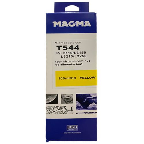 Botella MAGMA para Epson 100 ml Mod.Ep544 yellow