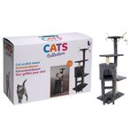 Gimnasio-rascador-para-gato-gris-45x30x110-cm