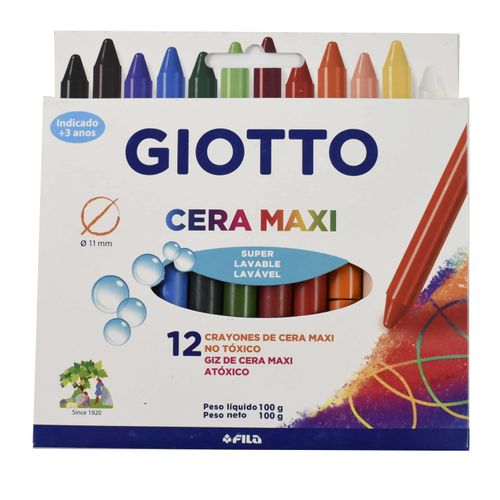 Crayones GIOTTO gruesos 12 colores