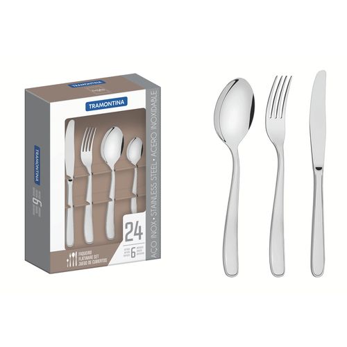 Juego de cubiertos TRAMONTINA 24 piezas