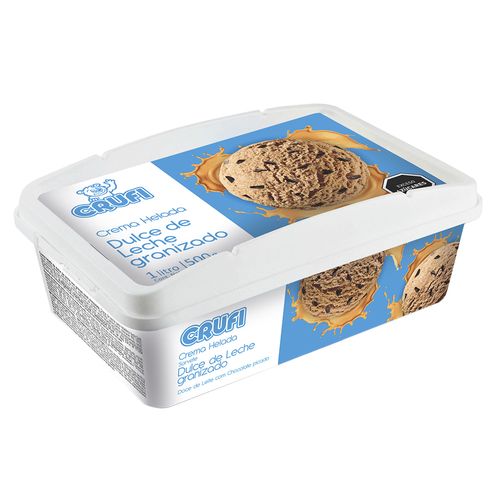 Helado CRUFI dulce de leche granizado 1 L
