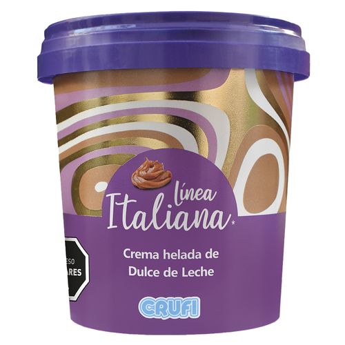 Helado CRUFI Línea Italiana dulce leche 300 g